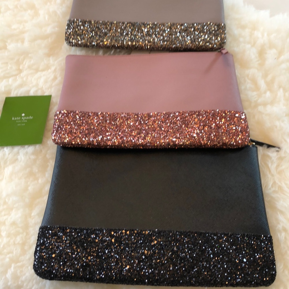 Kate Spade Greta Court Glitter Gia Pouch - Picture 3 of 8